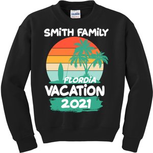 Custom Family Vacation Personalize Design Kids Sweatshirt