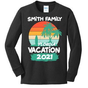 Custom Family Vacation Personalize Design Kids Long Sleeve Shirt