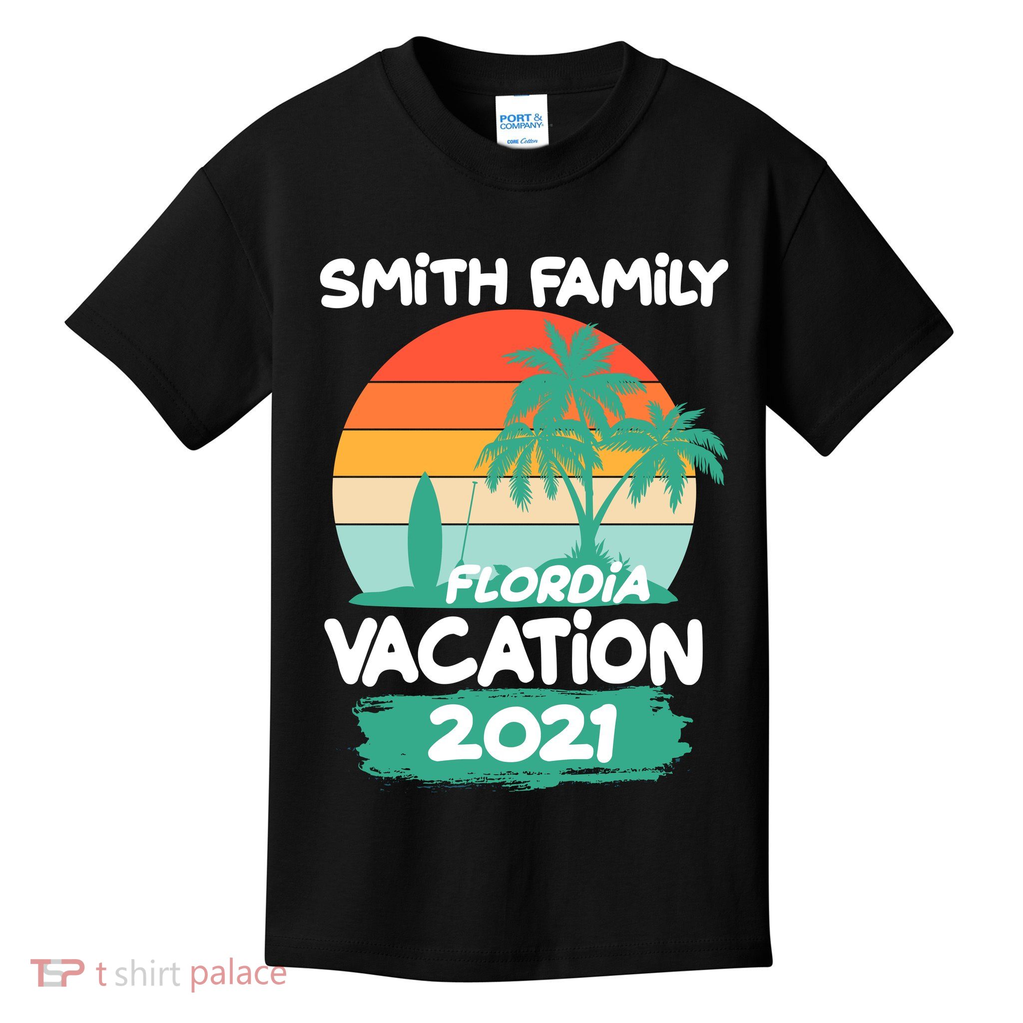 Custom Family Vacation Personalize Design Kids T-Shirt