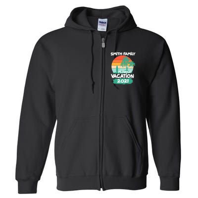 Custom Family Vacation Personalize Design Full Zip Hoodie