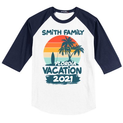 Custom Family Vacation Personalize Design Baseball Sleeve Shirt