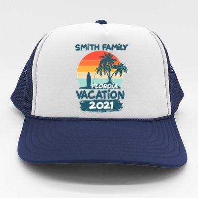 Custom Family Vacation Personalize Design Trucker Hat