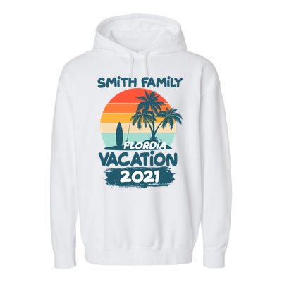 Custom Family Vacation Personalize Design Garment-Dyed Fleece Hoodie