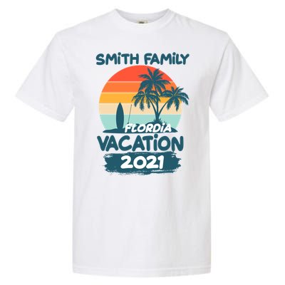 Custom Family Vacation Personalize Design Garment-Dyed Heavyweight T-Shirt