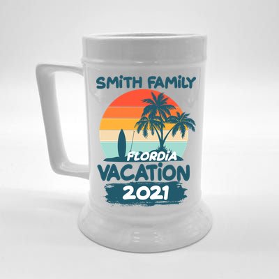 Custom Family Vacation Personalize Design Beer Stein