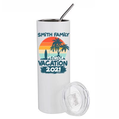 Custom Family Vacation Personalize Design Stainless Steel Tumbler