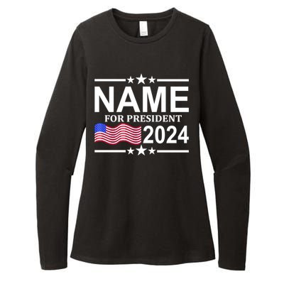 Custom Name For Present 2024 Election Womens CVC Long Sleeve Shirt