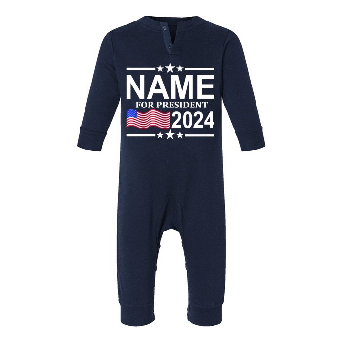 Custom Name For Present 2024 Election Infant Fleece One Piece