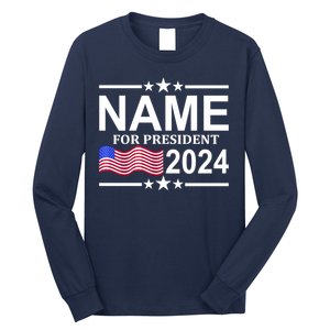 Custom Name For Present 2024 Election Long Sleeve Shirt