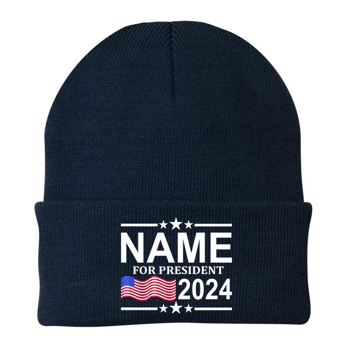 Custom Name For Present 2024 Election Knit Cap Winter Beanie