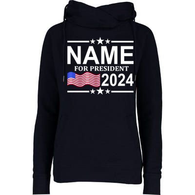 Custom Name For Present 2024 Election Womens Funnel Neck Pullover Hood