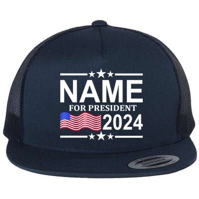 Custom Name For Present 2024 Election Flat Bill Trucker Hat