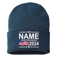 Custom Name For Present 2024 Election Sustainable Knit Beanie