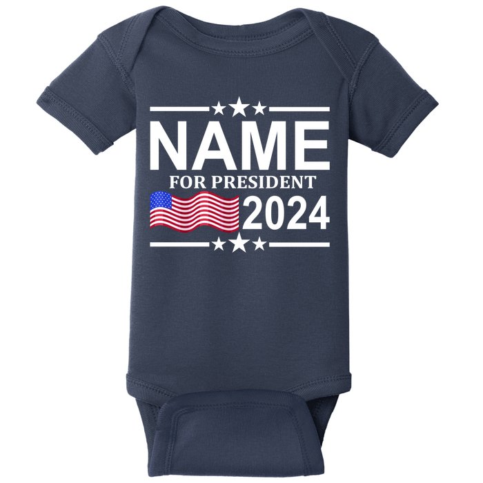 Custom Name For Present 2024 Election Baby Bodysuit