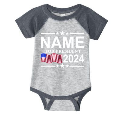 Custom Name For Present 2024 Election Infant Baby Jersey Bodysuit