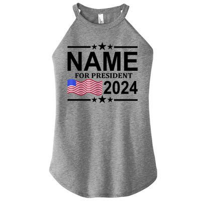 Custom Name For Present 2024 Election Women's Perfect Tri Rocker Tank