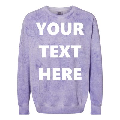 Custom Personalized Text Family Matching Colorblast Crewneck Sweatshirt