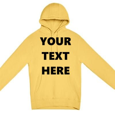 Custom Personalized Text Family Matching Premium Pullover Hoodie