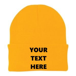 Custom Personalized Text Family Matching Knit Cap Winter Beanie