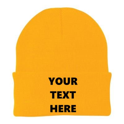 Custom Personalized Text Family Matching Knit Cap Winter Beanie