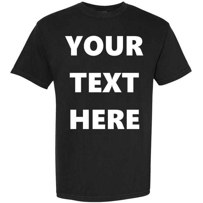 Custom Personalized Text Family Matching Garment-Dyed Heavyweight T-Shirt