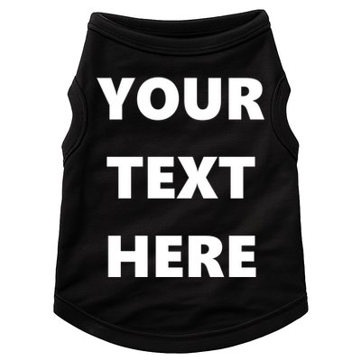 Custom Personalized Text Family Matching Doggie Tank