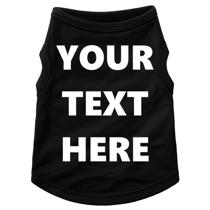 Custom Personalized Text Family Matching Doggie Tank