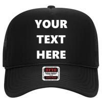 Custom Personalized Text Family Matching High Crown Mesh Back Trucker Hat