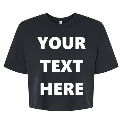 Custom Personalized Text Family Matching Bella+Canvas Jersey Crop Tee