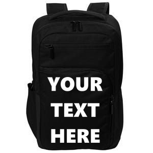 Custom Personalized Text Family Matching Impact Tech Backpack