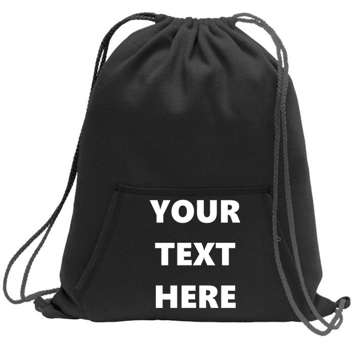 Custom Personalized Text Family Matching Sweatshirt Cinch Pack Bag