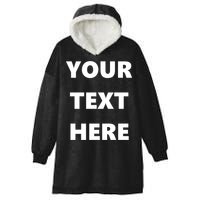 Custom Personalized Text Family Matching Hooded Wearable Blanket