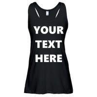 Custom Personalized Text Family Matching Ladies Essential Flowy Tank