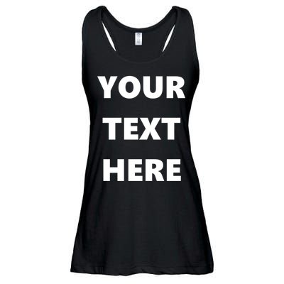 Custom Personalized Text Family Matching Ladies Essential Flowy Tank