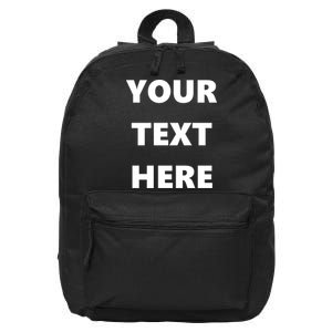 Custom Personalized Text Family Matching 16 in Basic Backpack