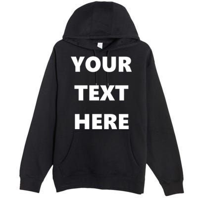 Custom Personalized Text Family Matching Premium Pullover Hoodie