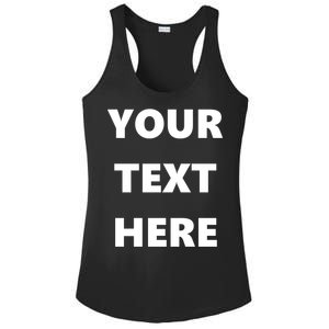 Custom Personalized Text Family Matching Ladies PosiCharge Competitor Racerback Tank