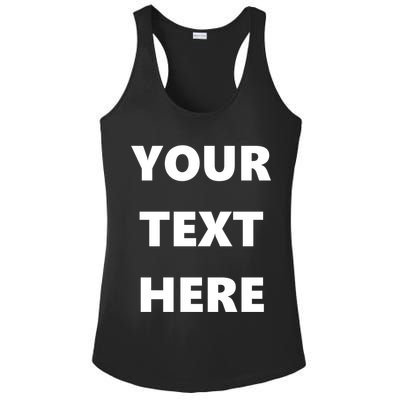 Custom Personalized Text Family Matching Ladies PosiCharge Competitor Racerback Tank