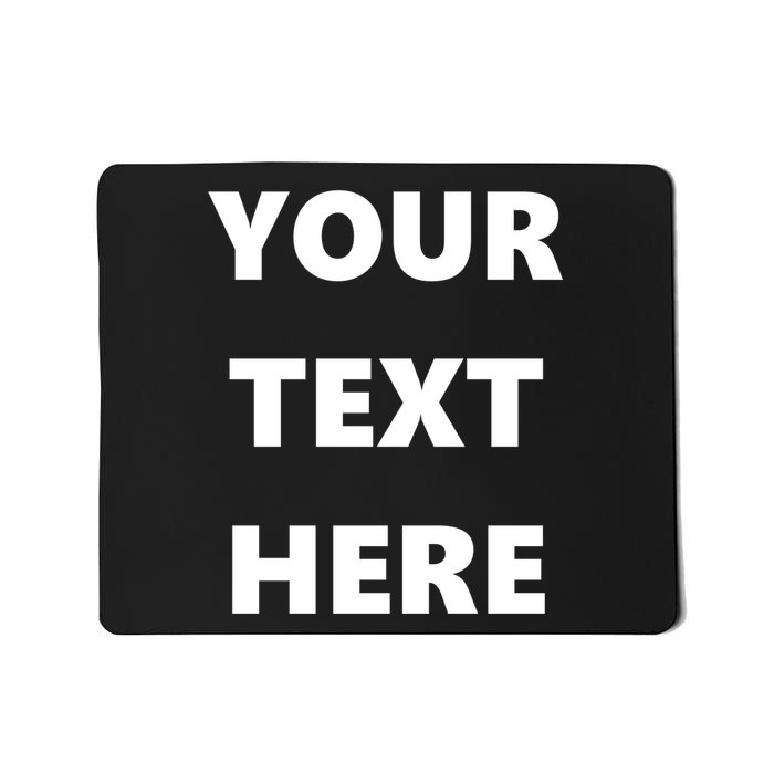 Custom Personalized Text Family Matching Mousepad