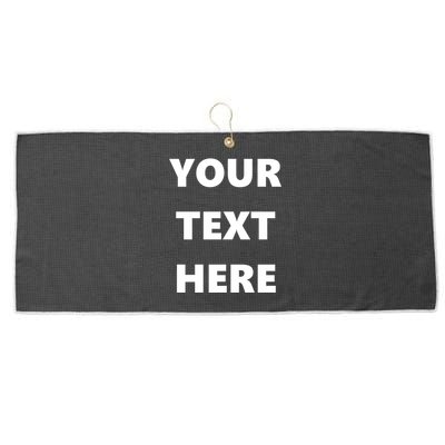 Custom Personalized Text Family Matching Large Microfiber Waffle Golf Towel