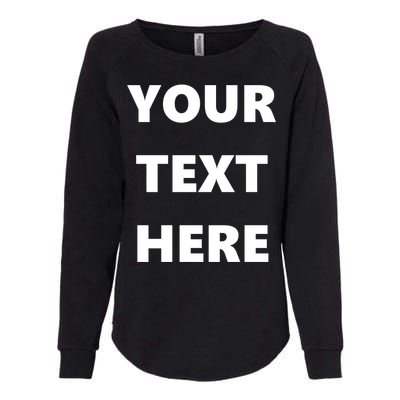 Custom Personalized Text Family Matching Womens California Wash Sweatshirt