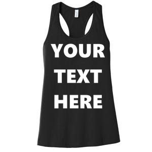 Custom Personalized Text Family Matching Women's Racerback Tank