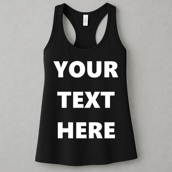 Custom Personalized Text Family Matching Womens Tank Top