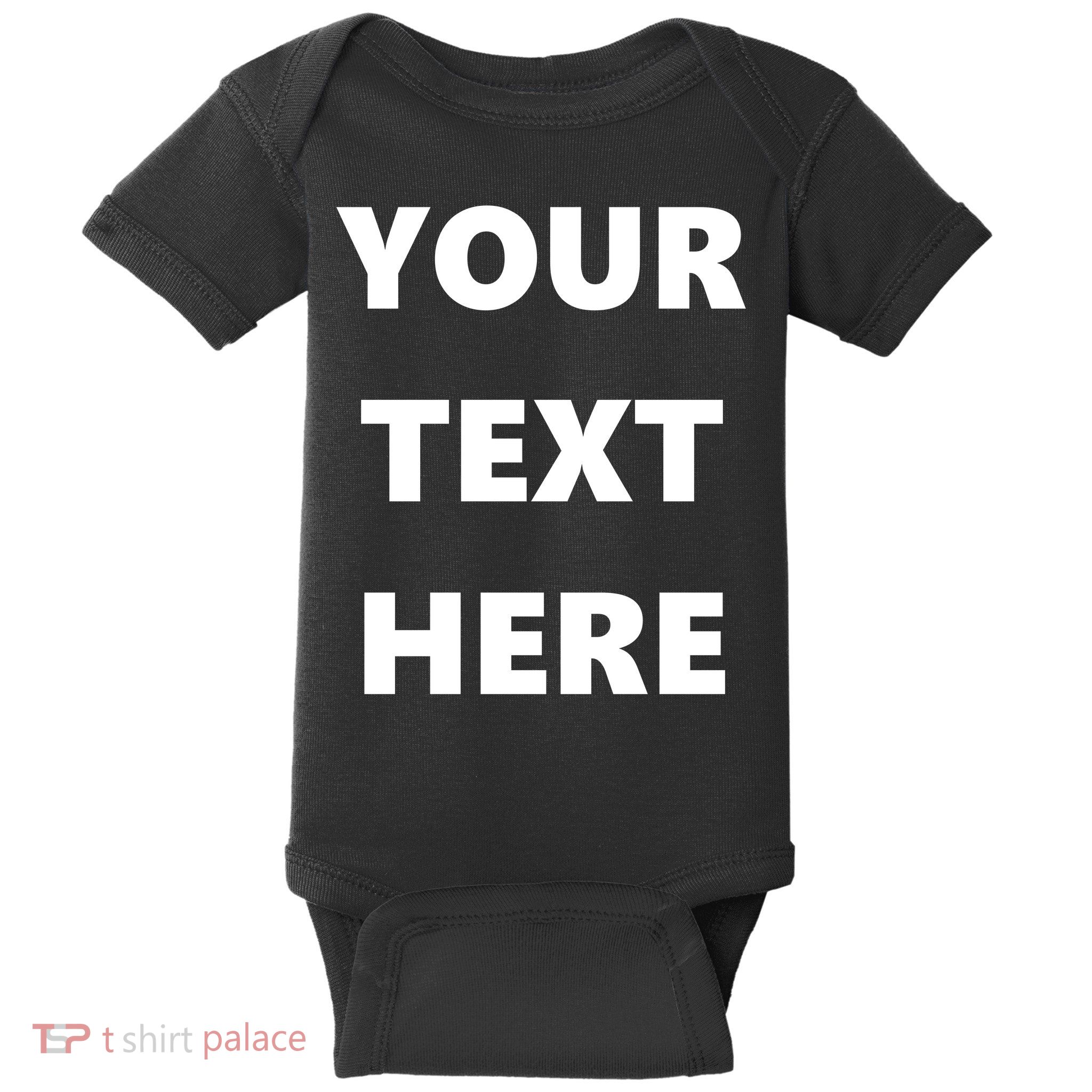 Custom Personalized Text Family Matching Baby Bodysuit