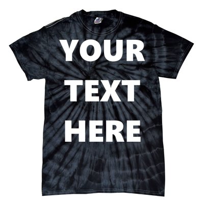 Custom Personalized Text Family Matching Tie-Dye T-Shirt