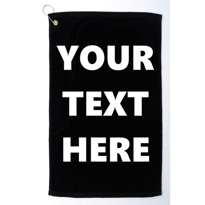 Custom Personalized Text Family Matching Golf Towel