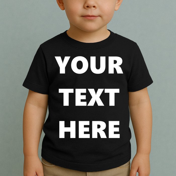 Custom Personalized Text Family Matching Toddler T-Shirt