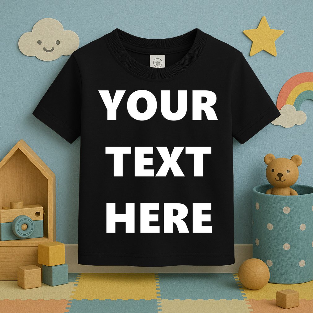Custom Personalized Text Family Matching Toddler T-Shirt