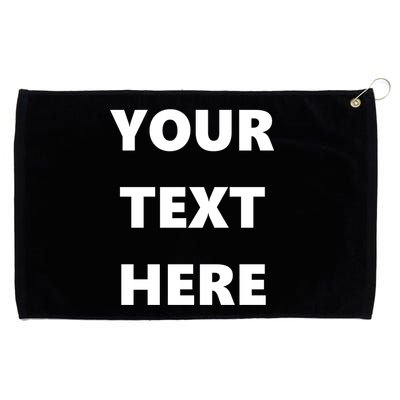Custom Personalized Text Family Matching Grommeted Golf Towel