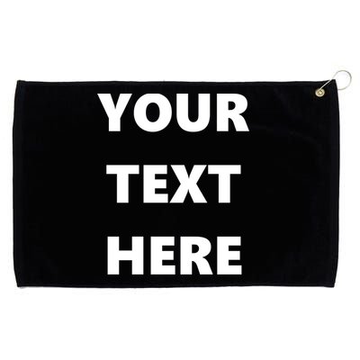 Custom Personalized Text Family Matching Grommeted Golf Towel